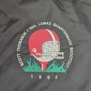 1992 QUARTERBACK SHOOTOUT Scott Thomason/Neil Lomax Ping Bag